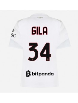 AC Milan Mario Gila #34 Auswärtstrikot für Frauen 2026-27 Kurzarm AC Milan Mario Gila #34 Auswärtstrikot für Frauen 2026-27 Kurzarm